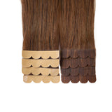 Chocolate Brown (2Q) Mini Tape In Hair Extensions (50g - 100g)