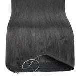 Jet Black (1) Halo Hair Extensions (100g-120g)