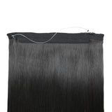 Jet Black (1) Halo Hair Extensions (100g-120g)