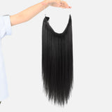 Jet Black (1) Halo Hair Extensions (100g-120g)