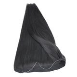 Jet Black (1) Halo Hair Extensions (100g-120g)