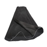 Jet Black (1) Halo Hair Extensions (100g-120g)