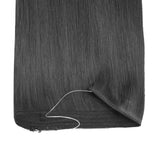 Jet Black (1) Halo Hair Extensions (100g-120g)